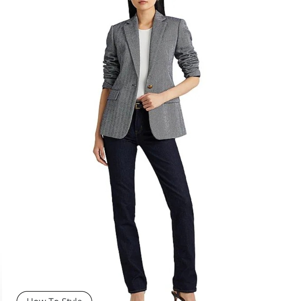 Ralph Lauren Women's Black Modern Straight Leg Jeans Sz 10 *W - Picture 2 of 7